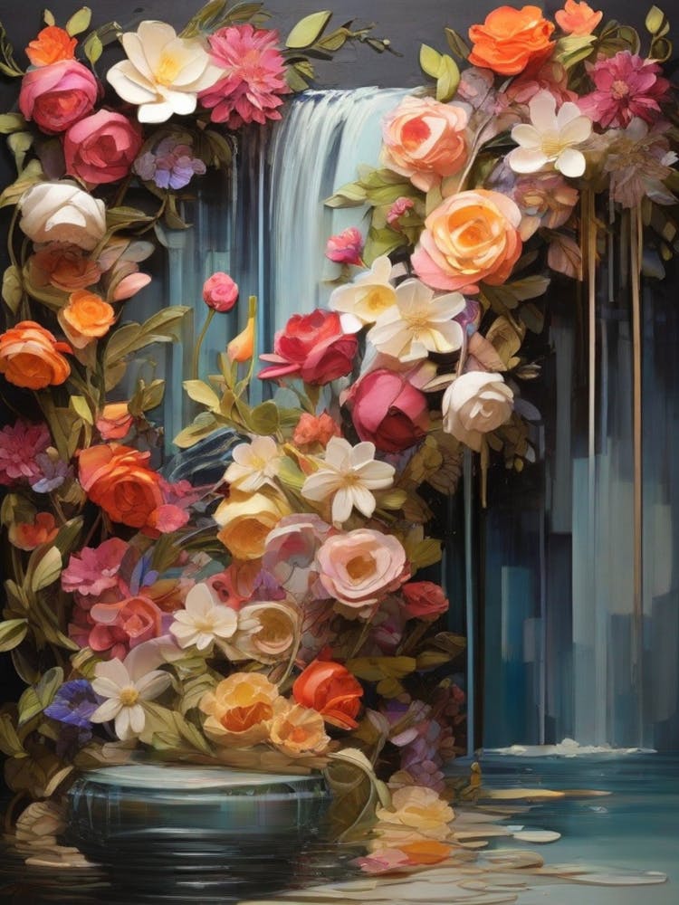 Waterfall Of Flowers