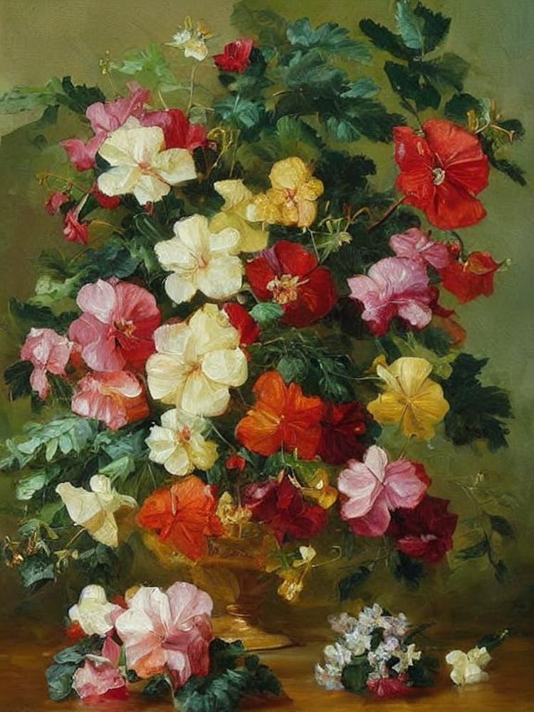 Hibiscus Painting 1 Flower