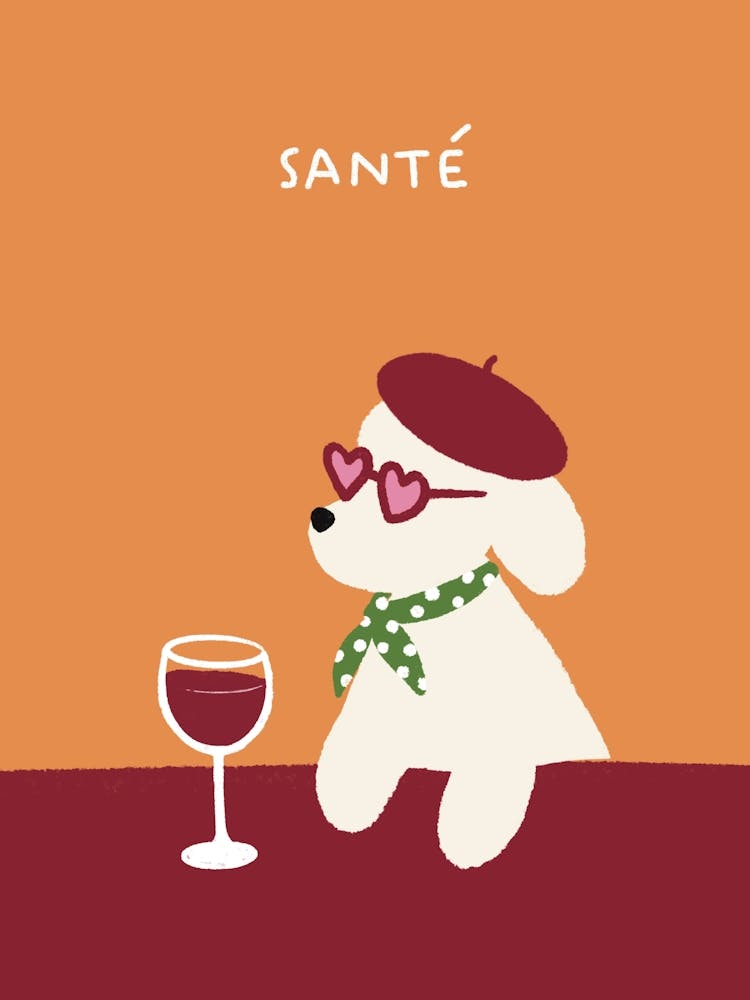 Sante - Dog with Wine