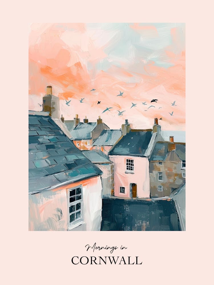 Mornings In Cornwall Rooftops Morning Skyline 4
