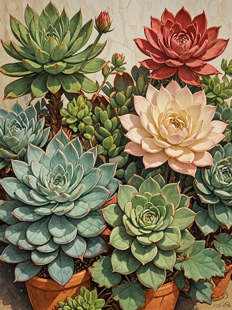 Succulents In Pots no1