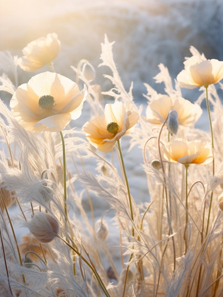 Frosty Botanical Iceland Poppy 2