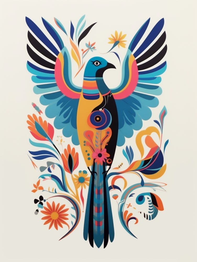 Colourful Scandi Bird Golden Eagle 3