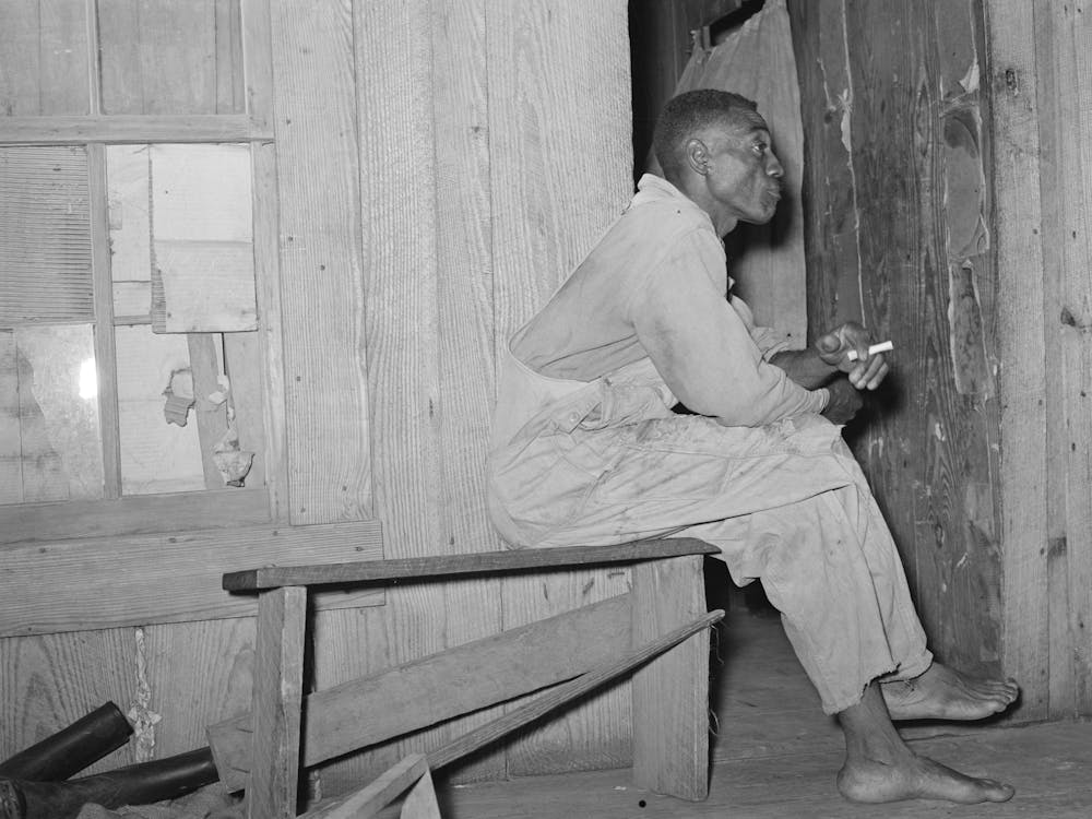 Strawberry Sharecropper On Front Porch Of His Home Near Hammond, Louisiana, He Said That In A Good Year He Came