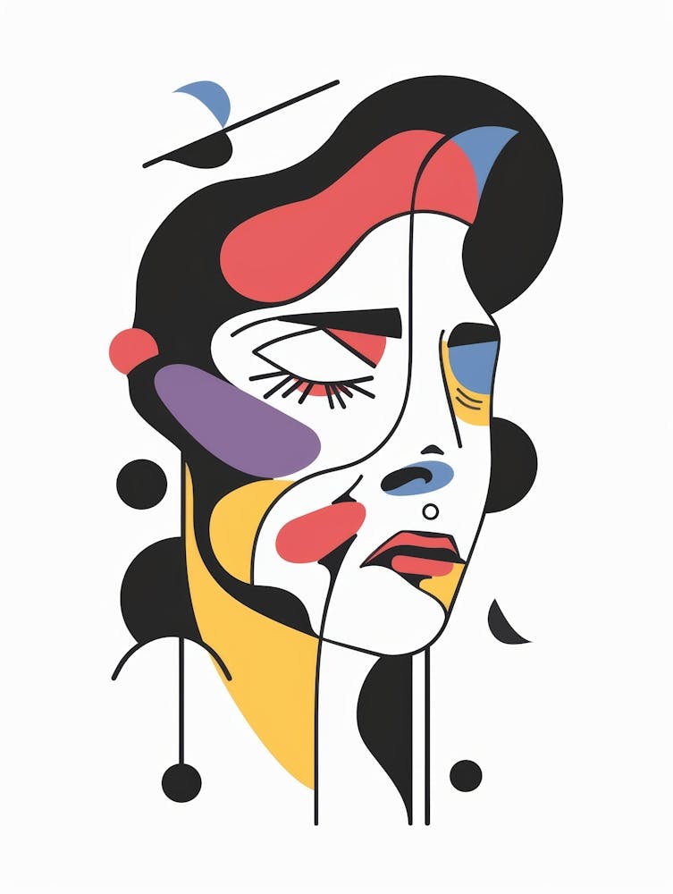 Abstract Portrait Of A Woman 93
