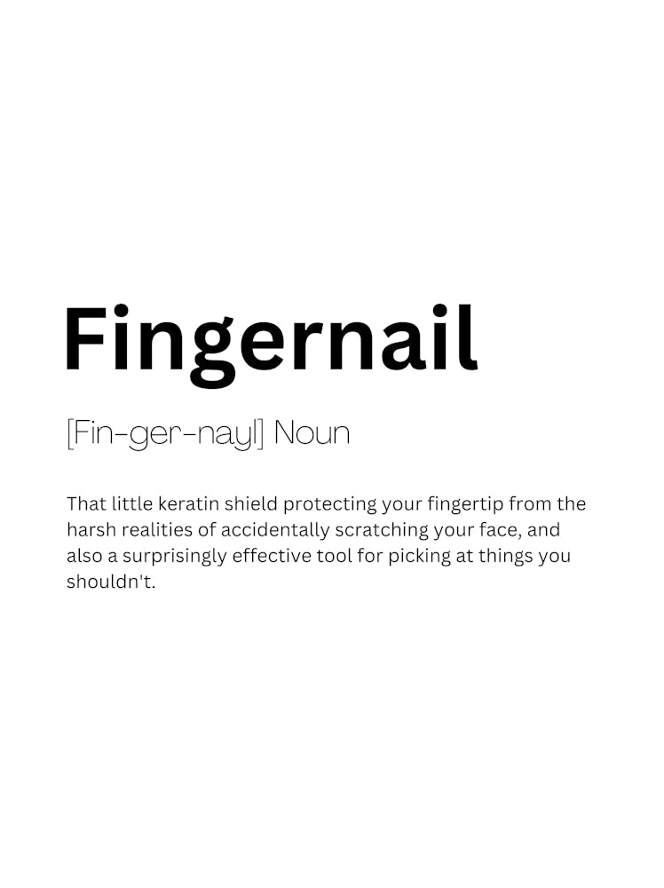 Fingernail Definition Meaning