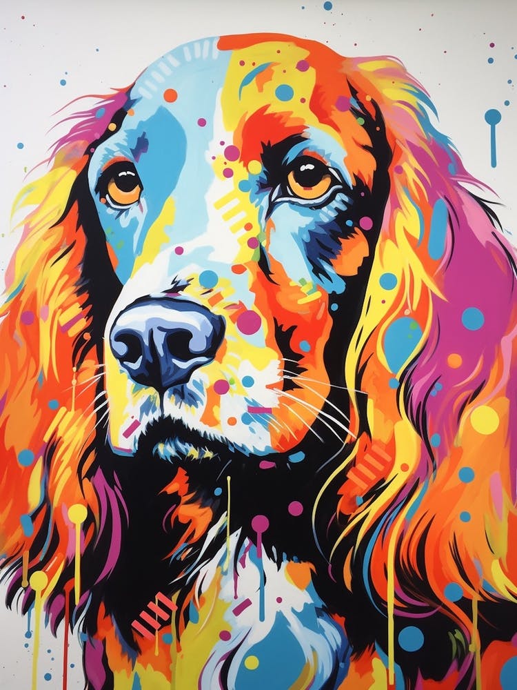 Cocker Spaniel Pop Art Inspired 2