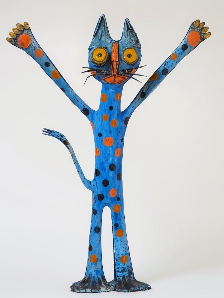 Cat With Polka Dots 1
