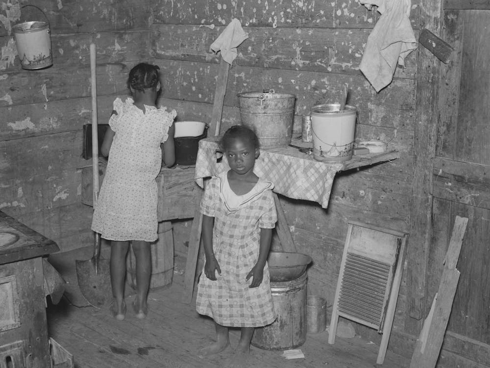 Southeast Missouri Farms, Corner Of Kitchen Of Sharecropper S Shack Near La Forge Project, Missouri By Russell Lee