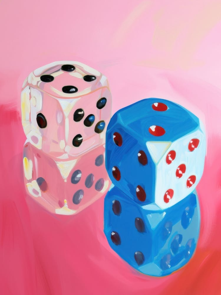 Trendy Dices Painting