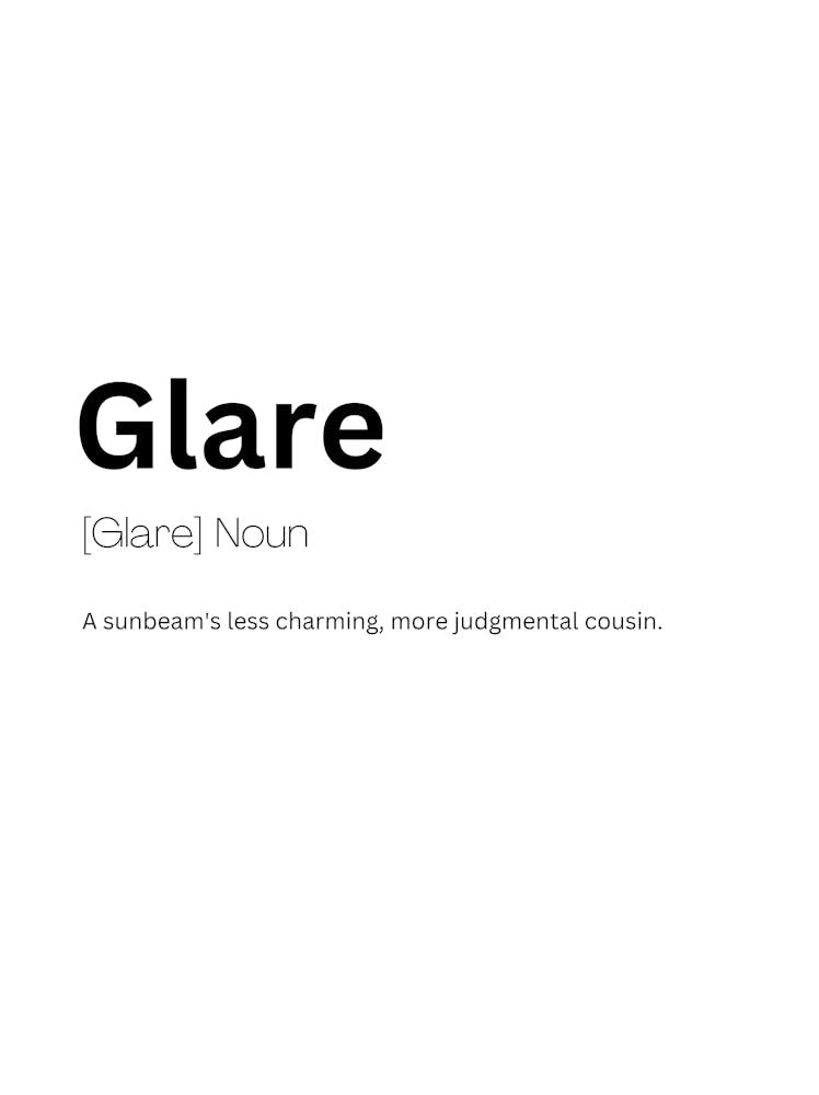 Glare Definition Meaning