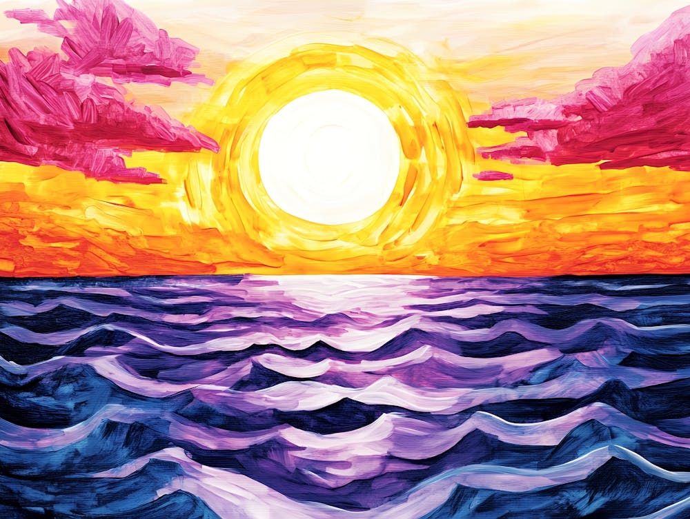 Sonnenuntergang über dem Ozean 14