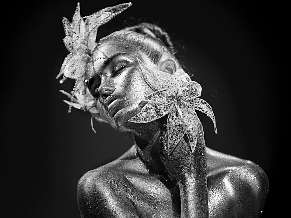 Black And White Portrait Of A Woman 30