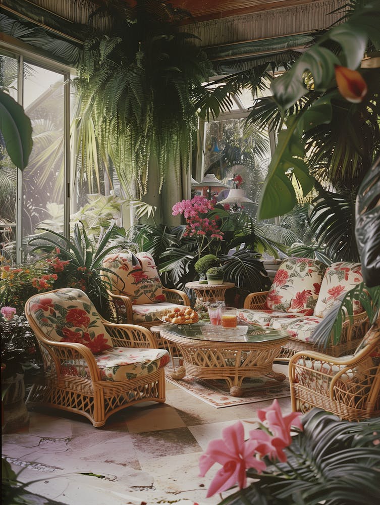 Tropical Living Room Decor