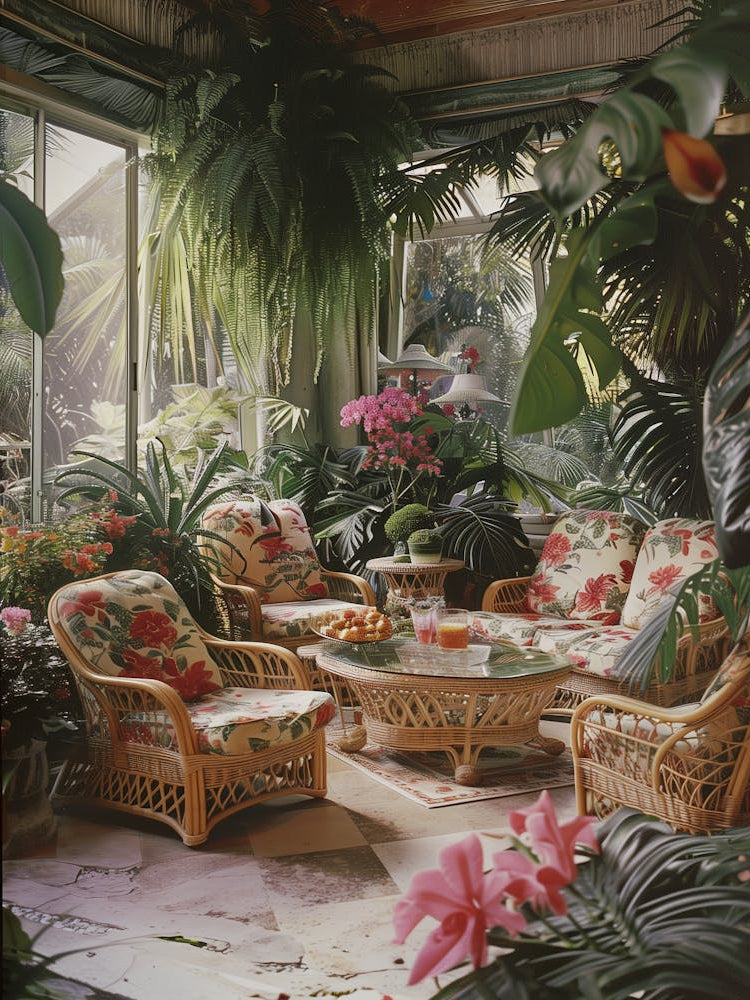 Tropical Living Room Decor