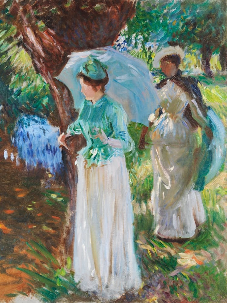 Two Girls With Parasols, John Singer Sargent
