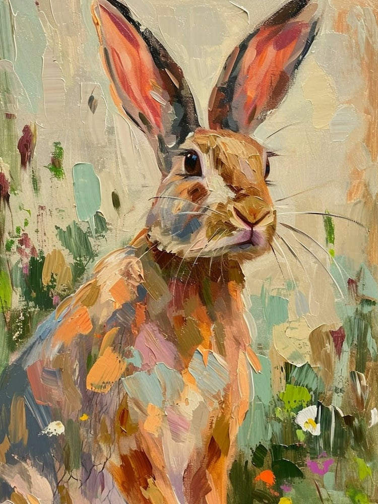 Polish Rex Rabbit Painting 1