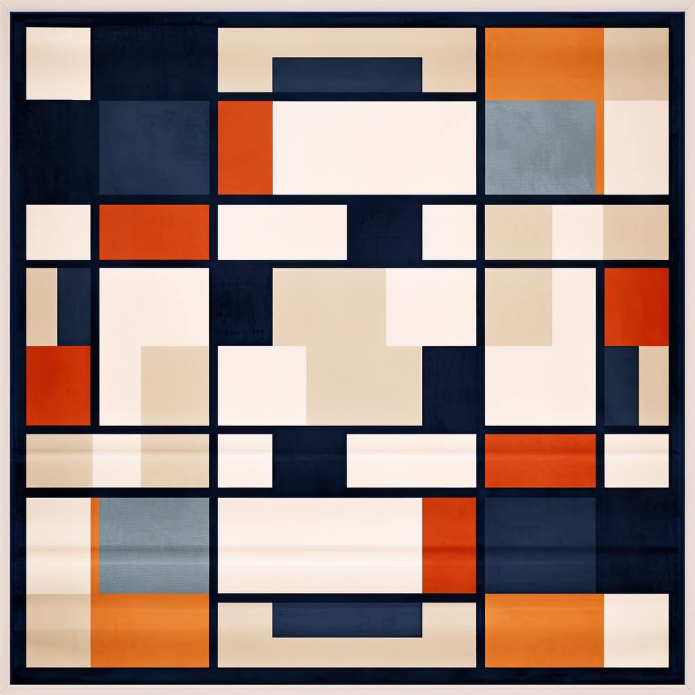 Luminal Labyrinth: Retro Geometric Tapestry