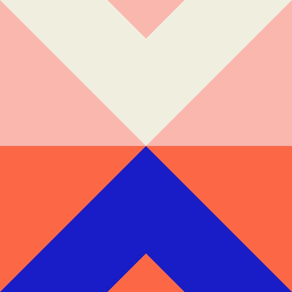 Split X Pink And Blue Square