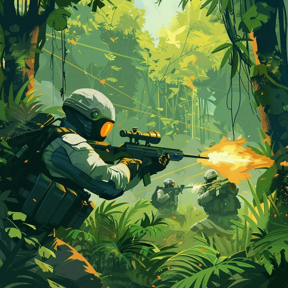 Sniper In The Jungle