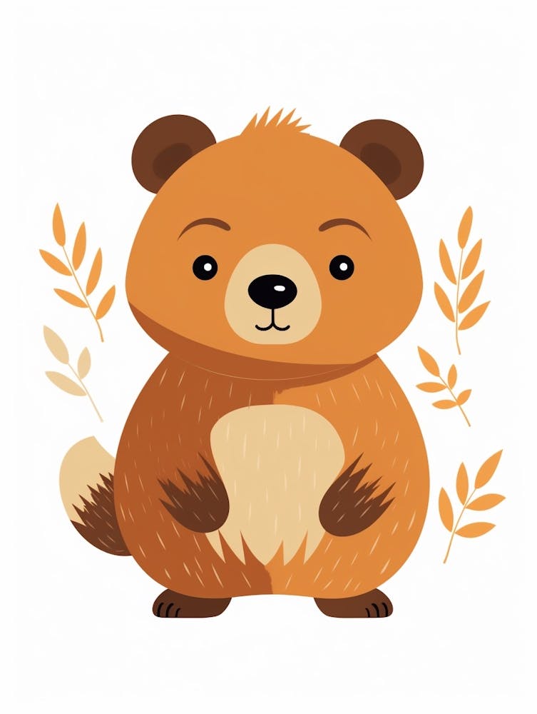 Baby Animal Illustration  Bear 3