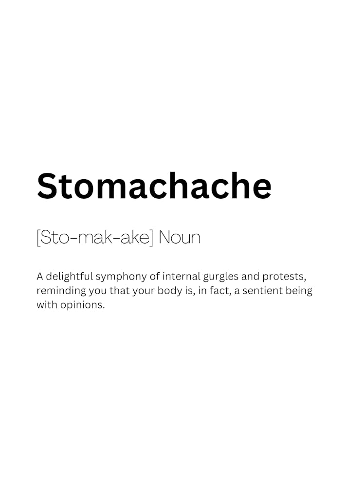 Stomachache Definition Meaning