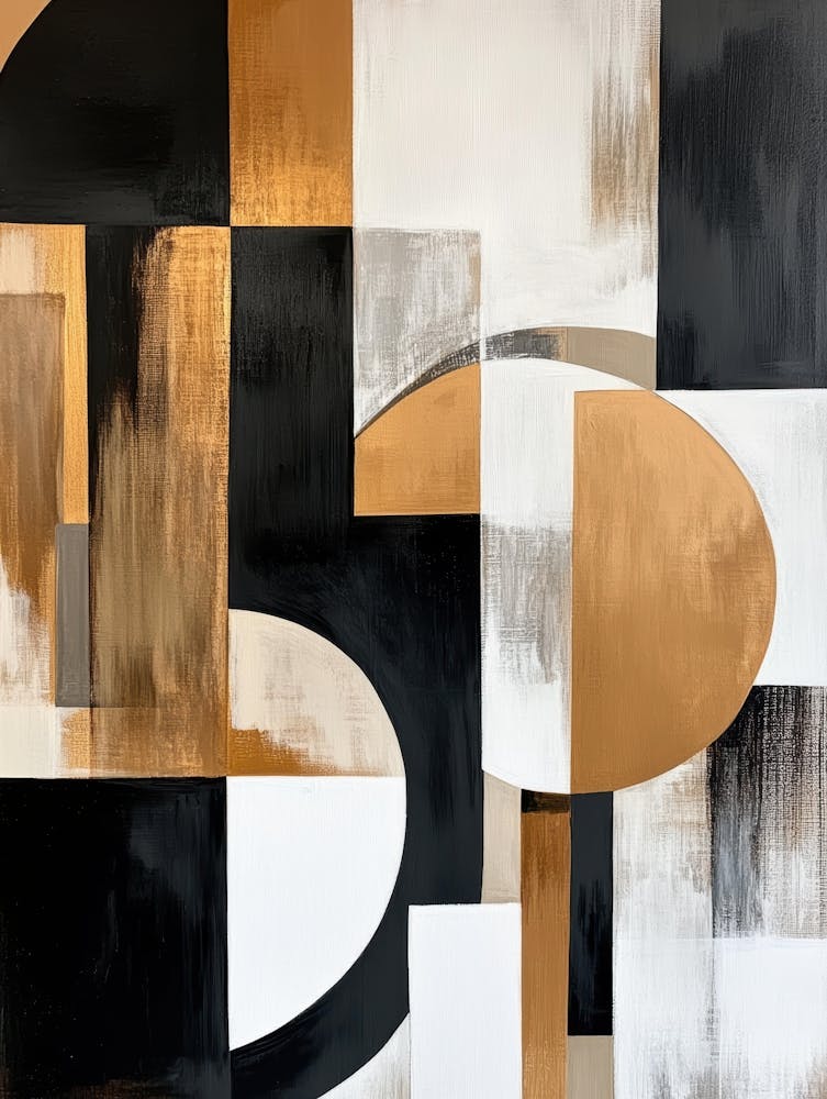 Abstract Black And White Painting 41