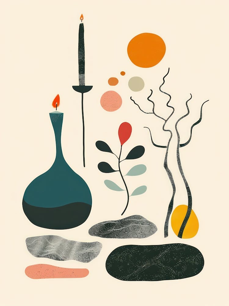 Cute Objects Abstract Illustration 19