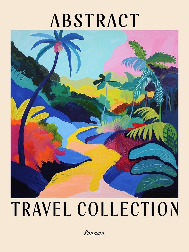 Abstract Travel Collection Poster Panama 1