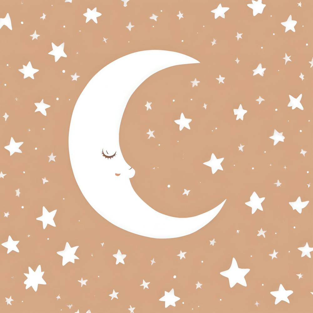 Moon and Starry Sky Baby Nursery