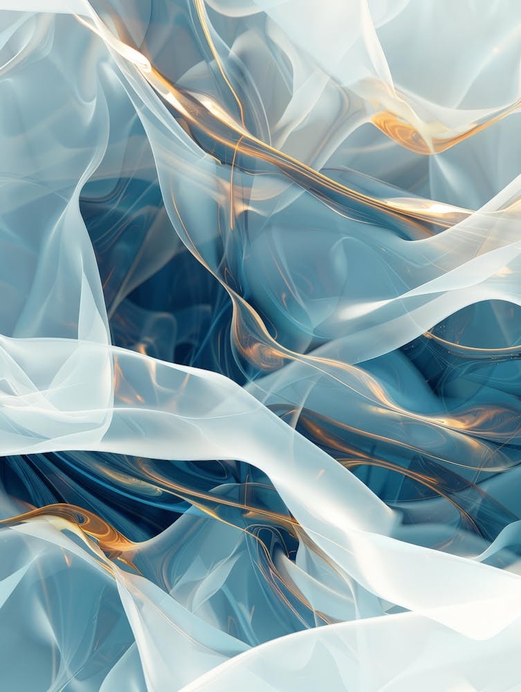 Abstract Blue And Gold 14