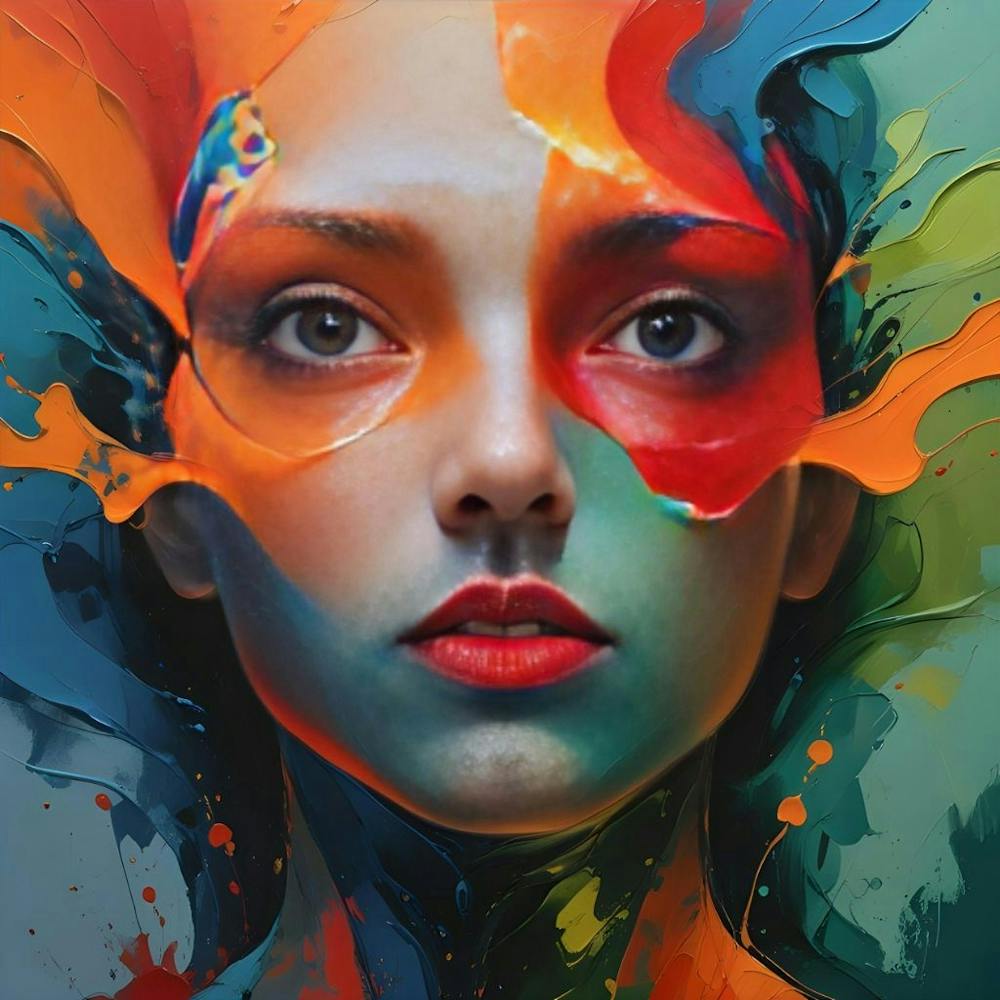 Peinture éclaboussée