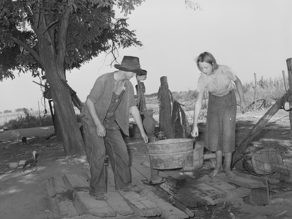 Daughter And Son Of Tenant Farmer Living Near Muskogee, Oklahoma, Refer To General Caption Number 20 By Russell