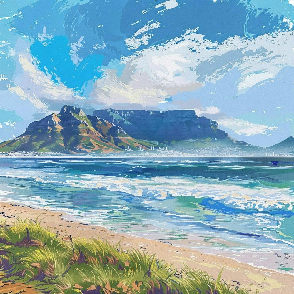 A Table Mountain In Cape Town Expressive Strokes 1720034034 2