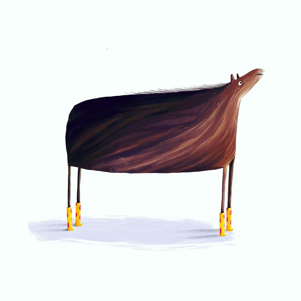 Horse With Boots