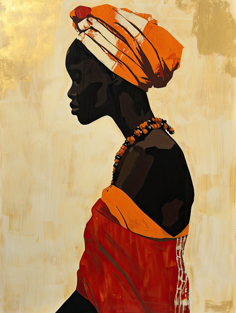 African Woman 39, Boho