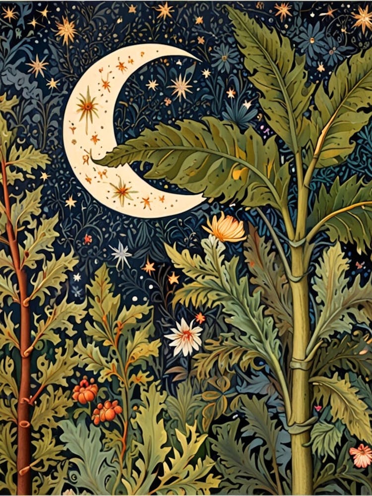 William Morris Moon In The Forest 29