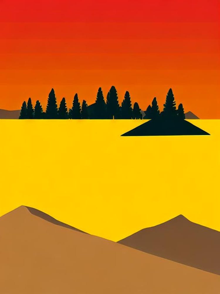 Yellowstone National Park United States Of America Retro Two Tone