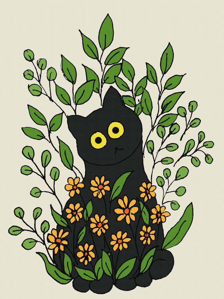 Cats and flowers