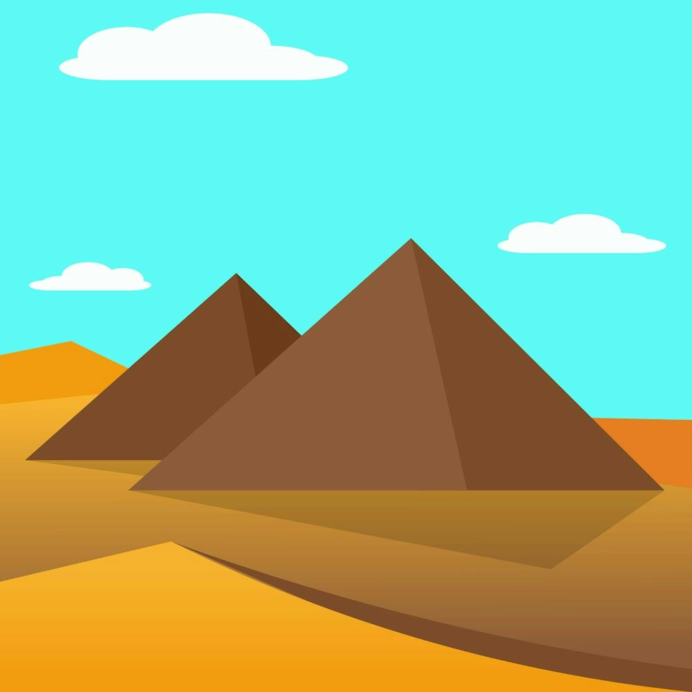 Pyramiden Ägypten Wüste Natur Giza-Pyramide Sand Alte Geschichte Ägyptischer Himmel Archäologie Landschaft