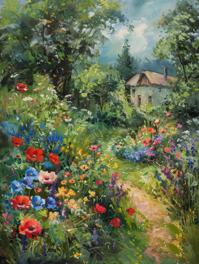 Garten in voller Blüte 2