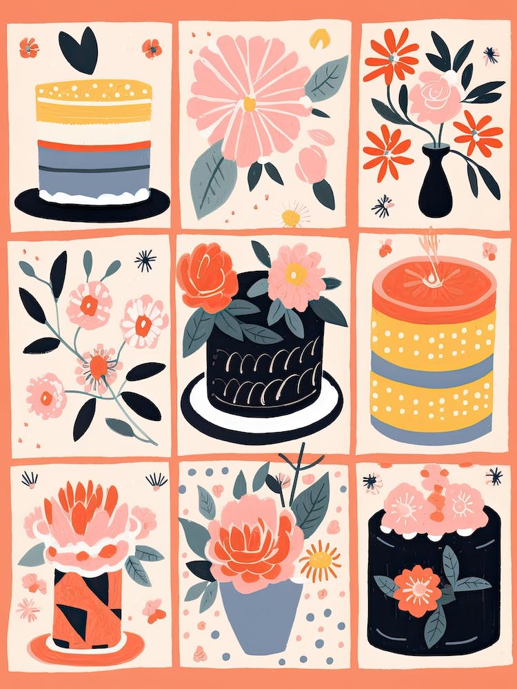 Birthday Cake Illustration 4