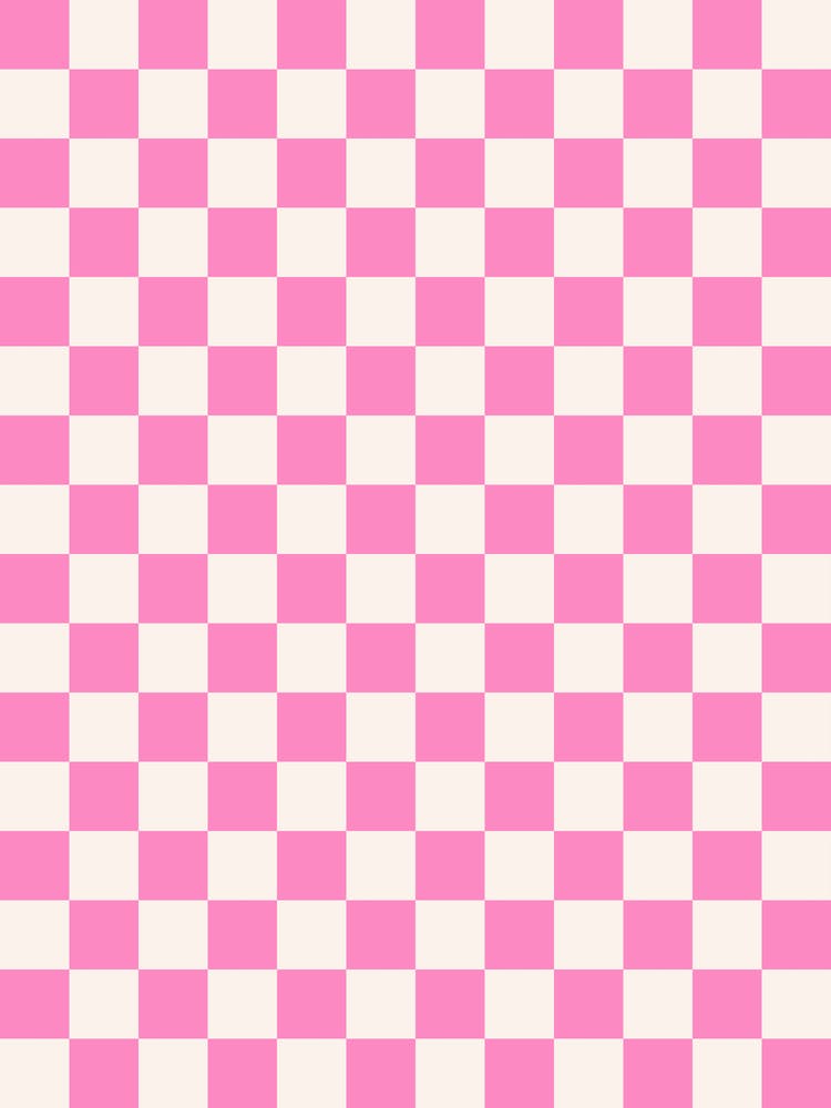 Checkerboard Cotton Candy Pink
