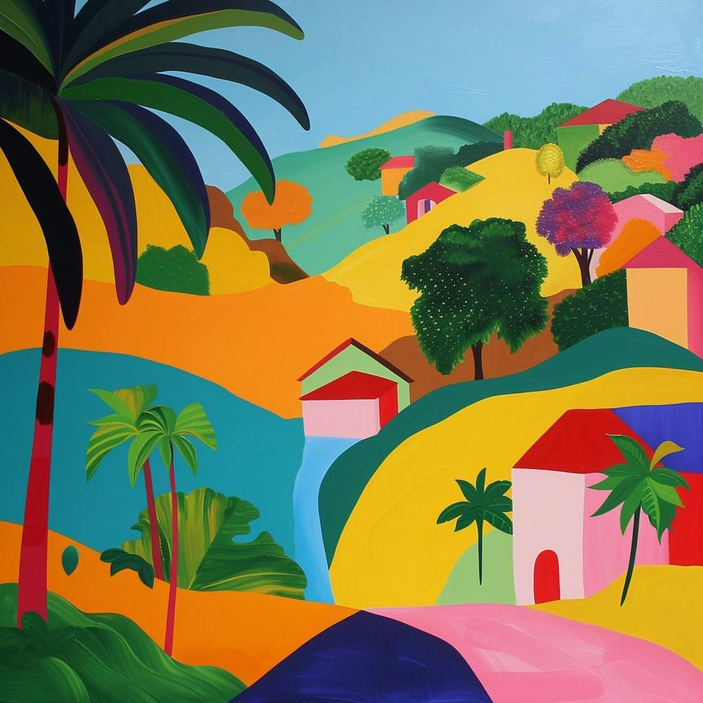 Abstrakte Reisekollektion Trinidad Tobago 3