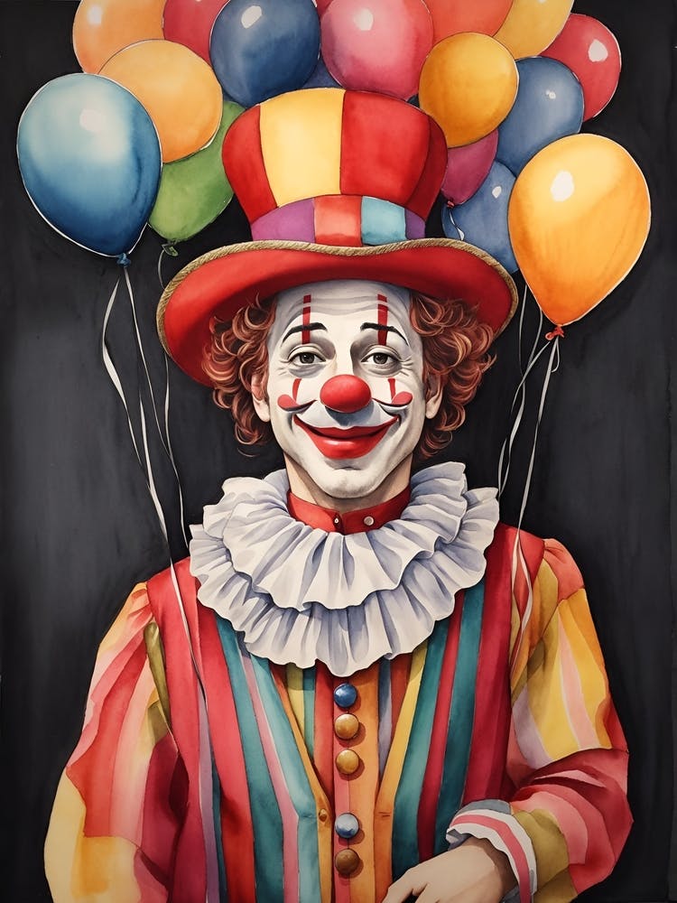 Clown With Balloons