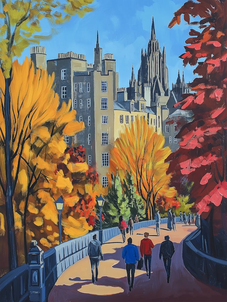 Edinburgh Autumn City Park
