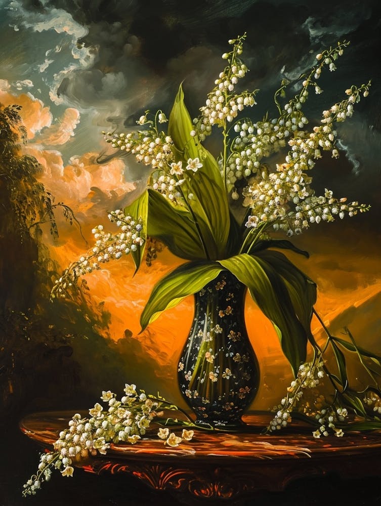 Baroque Floral Still Life Lily Of The Valley 3