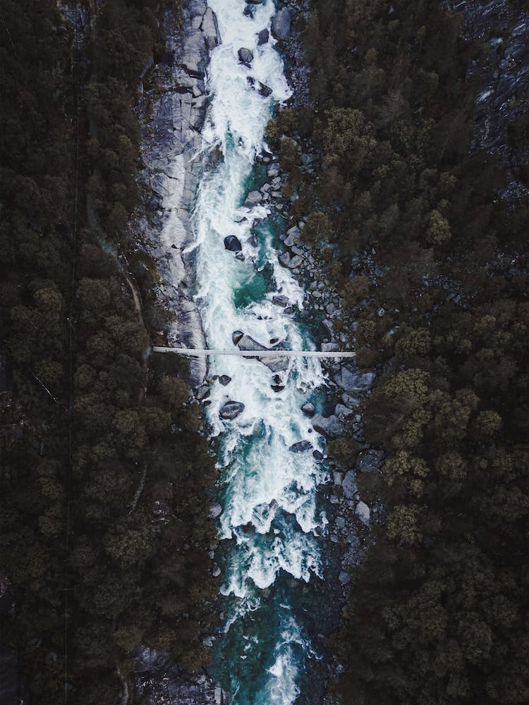 Aerial Creek Views
