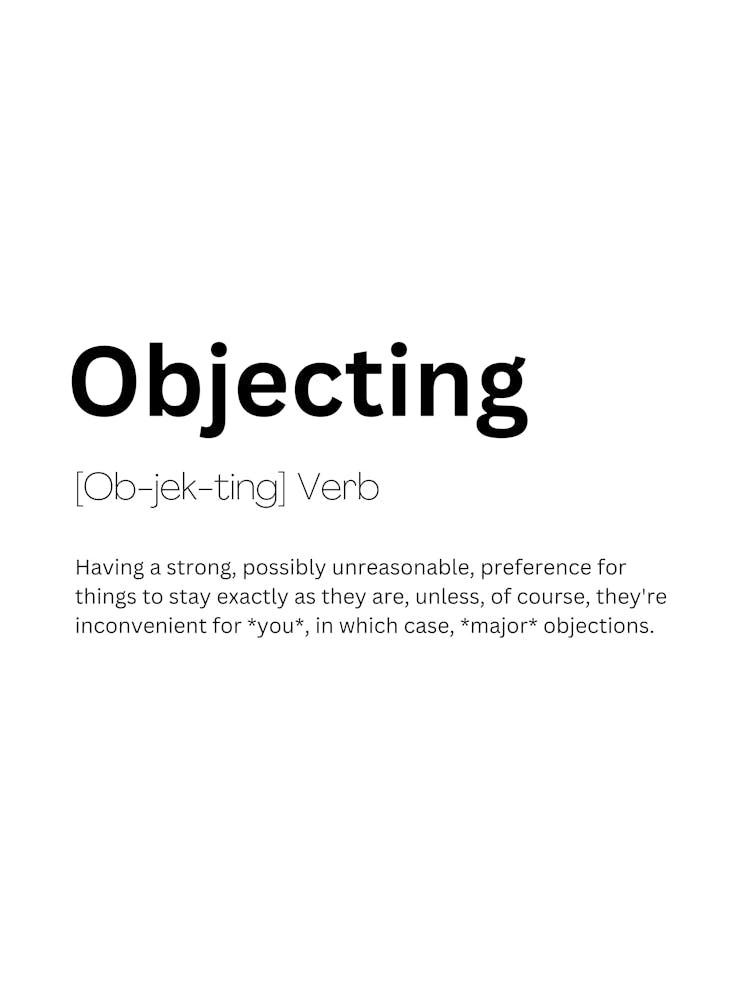 Objecting Definition Meaning