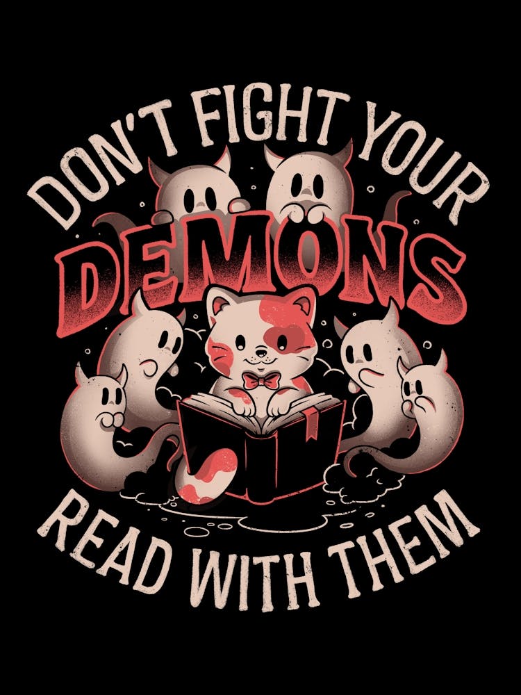 Read With Your Demons Dark Book Funny 1